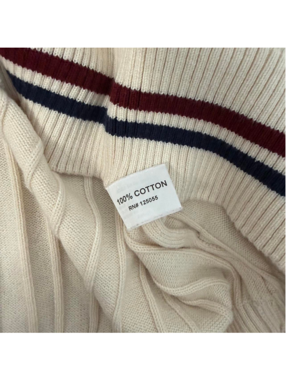 The Coop Harvard Seal Cable Knit Cricket Sweater - Size XL - Picture 5 of 5